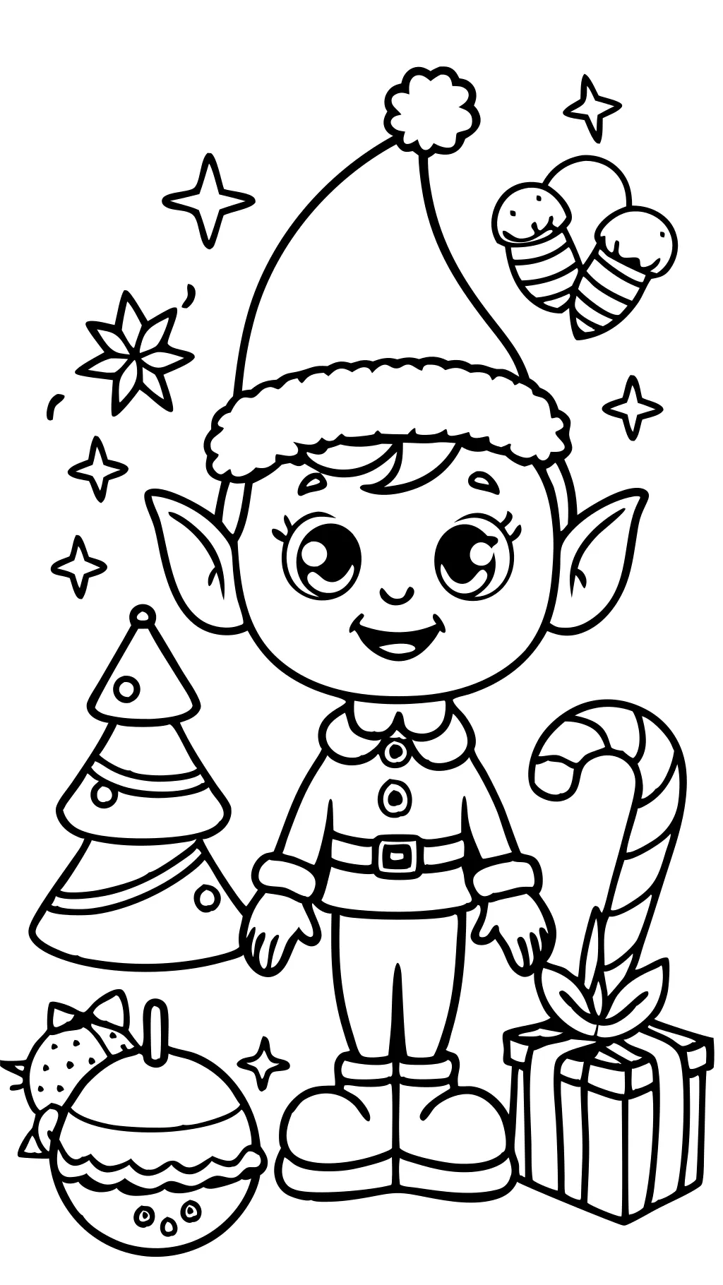 elf on the shelf color pages